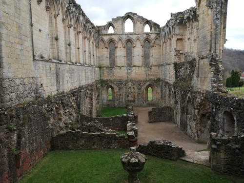Undercroft and refectory, Rievaulx Abbey